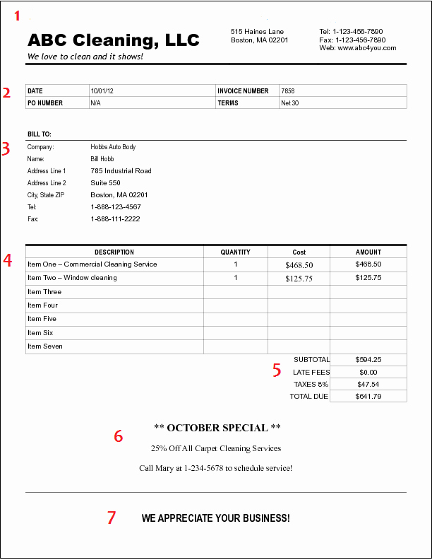 Cleaning Services Invoice Template Lovely How to Create A Cleaning Invoice for Your Business