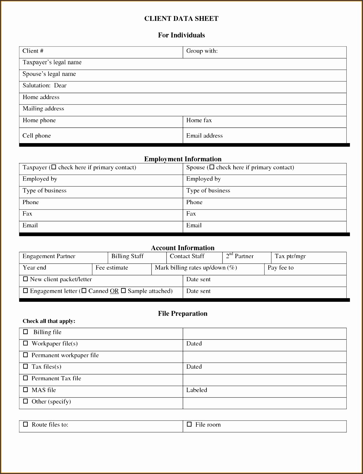 Client Information Sheet Template Fresh 5 Customer Information Sheet Template Sampletemplatess