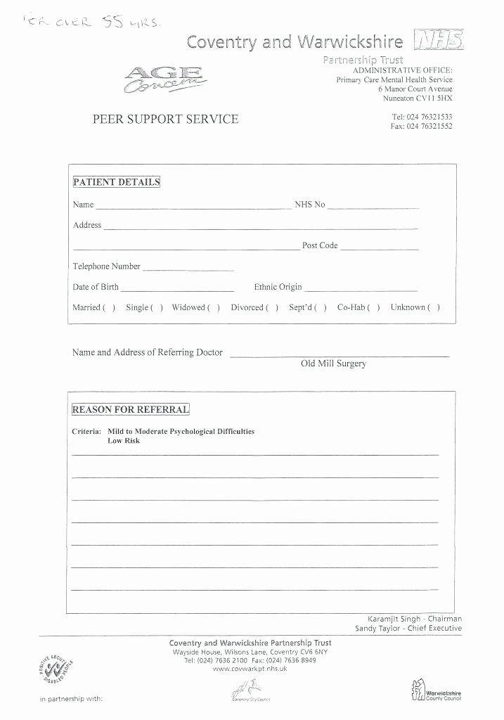 Client Referral form Template Fresh Customer Referral form Template – Reach