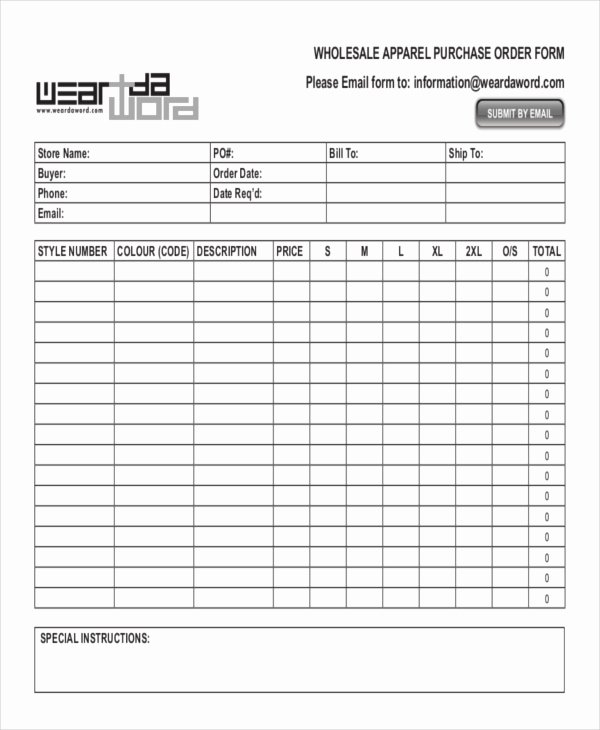 Clothing order form Template Lovely 12 Apparel order forms Free Sample Example format