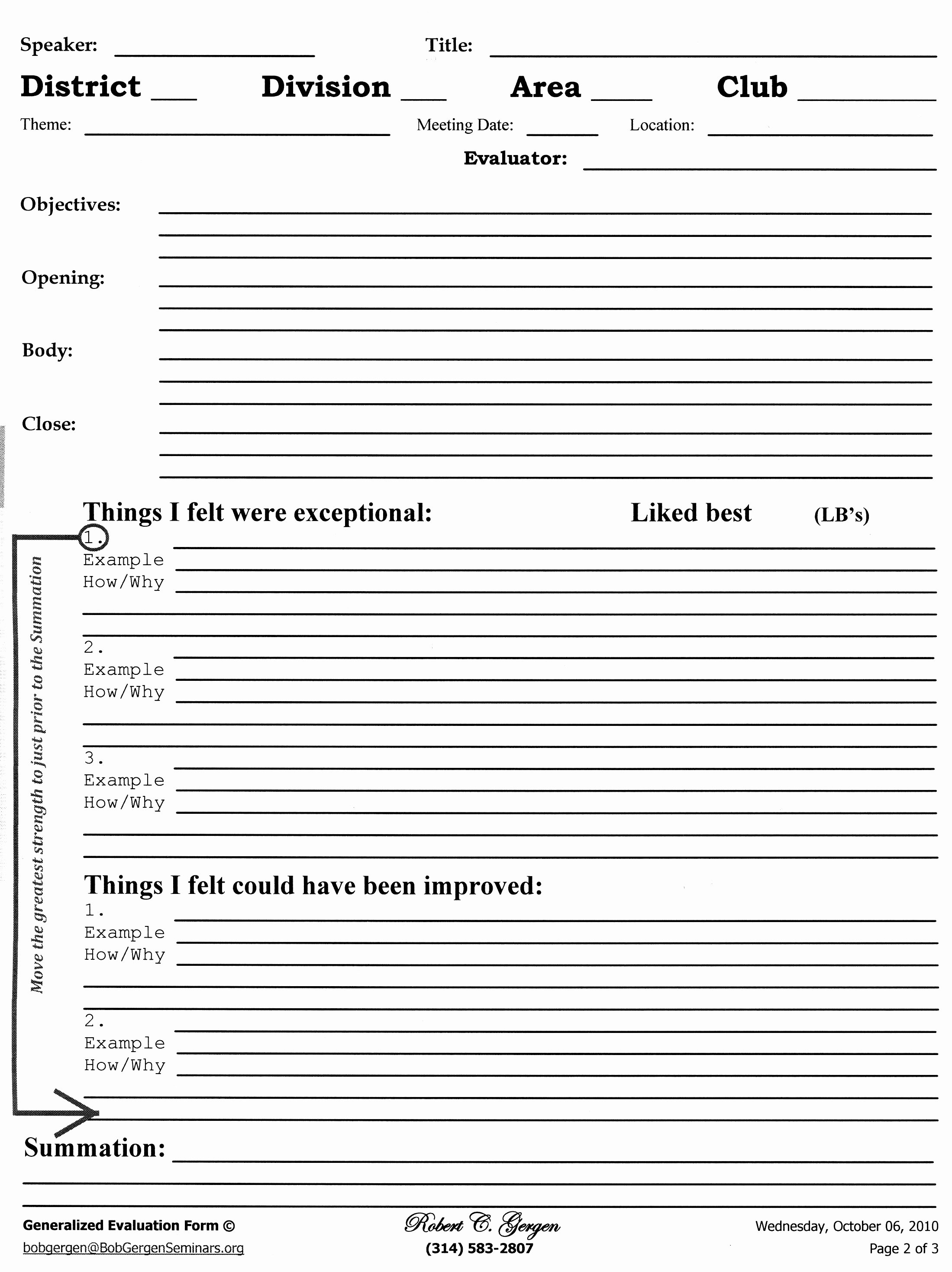 Club Meeting Minutes Template Awesome Evaluation Template