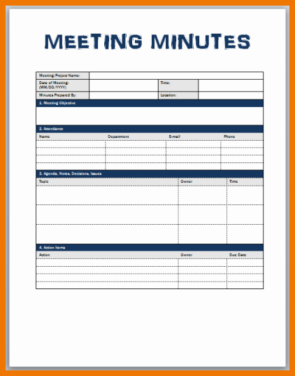 Club Meeting Minutes Template Luxury Meeting Minute Template Word