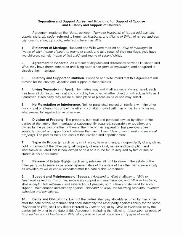 Co Parenting Agreement Template Lovely Custody Agreement Template Child Visitation Agreement