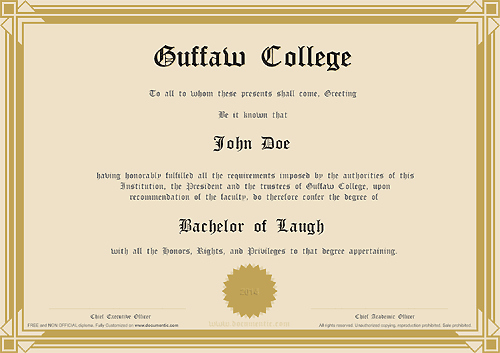 College Diploma Template Pdf Lovely Make A Fake Degree Certificate for Free