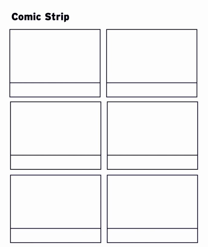 Comic Book Strips Template Unique Printable Ic Strip Template