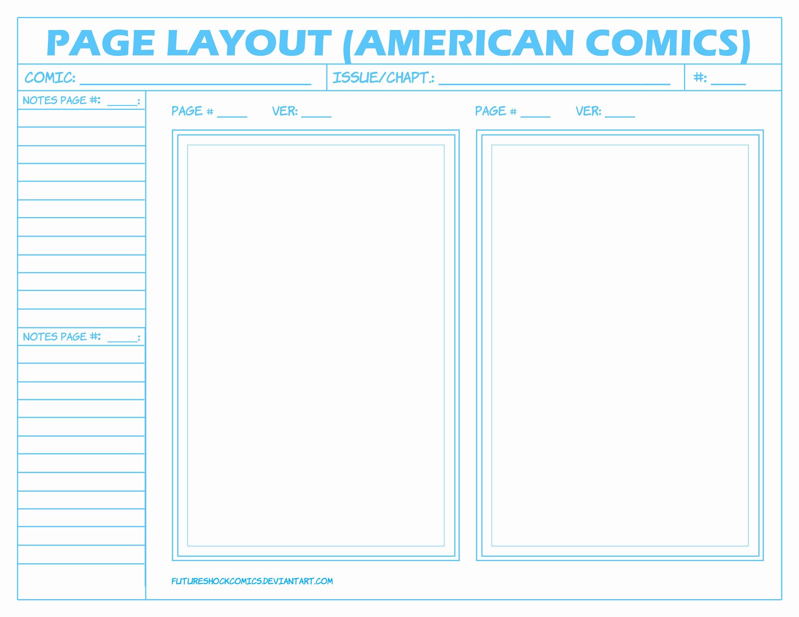 Comic Book Template Photoshop Best Of Ic Layout Page American by Futureshock Ics On