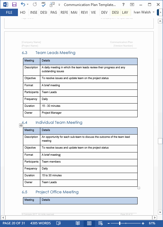 Communication Plan Template Excel Beautiful Munication Plan Templates – Download Ms Word and Excel