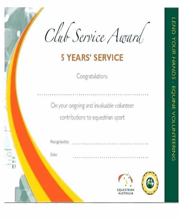 Community Service Certificate Template Awesome Service Award Template Free Award Template Munity