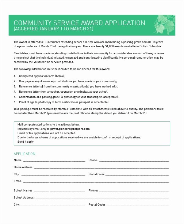 Community Service Certificate Template Fresh Munity Service Cover Letter Sample