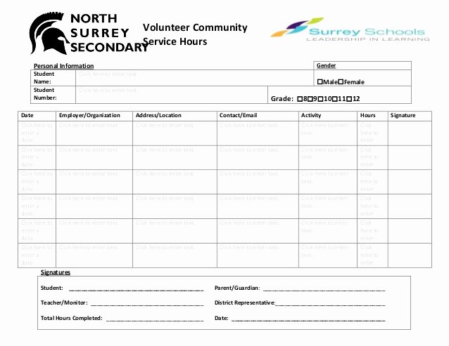 Community Service Timesheet Template Inspirational Volunteer Munity Hours Log Sheet