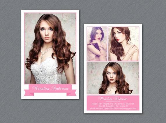 Comp Card Template Photoshop Awesome Modeling P Card Template Model P Card Shop