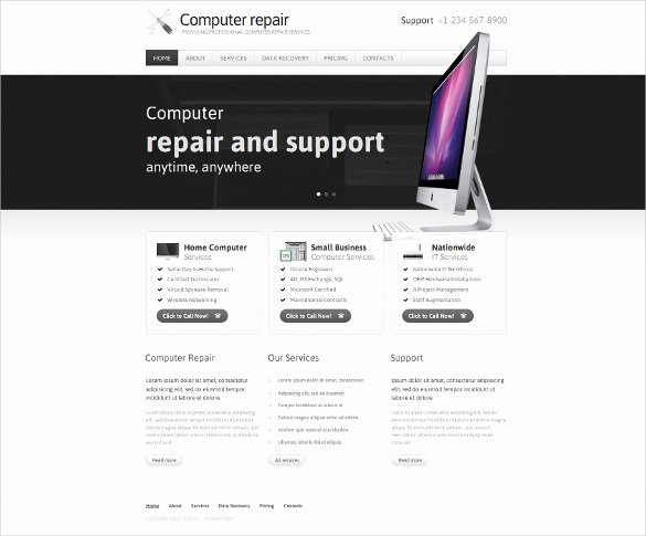 Computer Repair Web Template Awesome 28 Puter Repair Website themes &amp; Templates