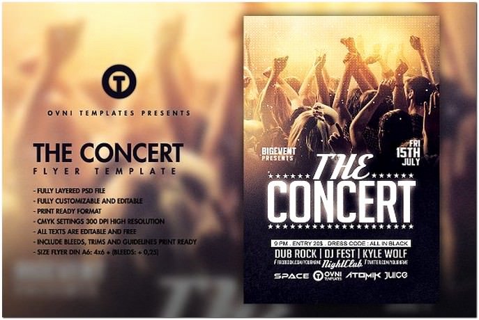 best psd concert flyer templates designs