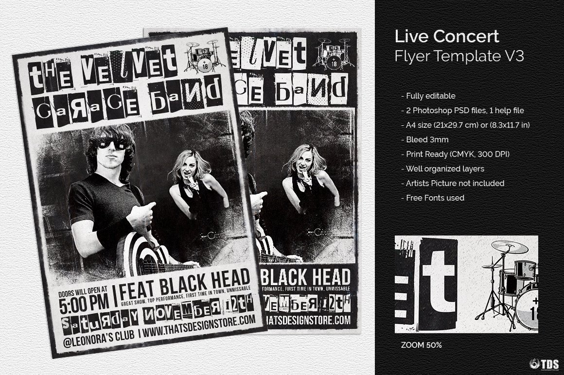 Concert Flyers Template Free Fresh Live Concert Flyer Template V3 Flyer Templates