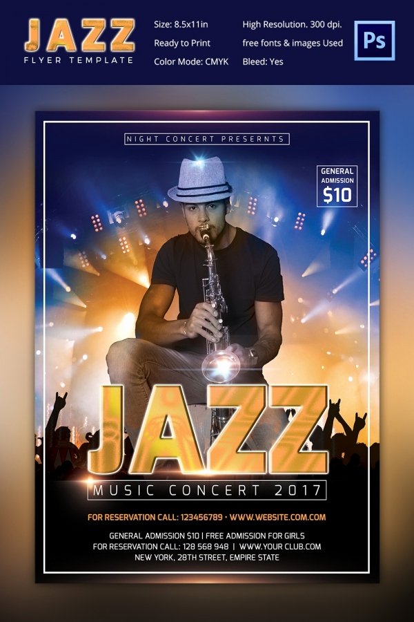 Concert Flyers Template Free Lovely Concert Flyer Template 48 Psd format Download