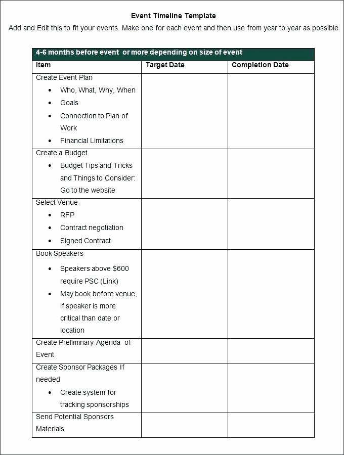 Conference Planning Timeline Template Elegant Line event Planning Checklist My Bucket List Timetable