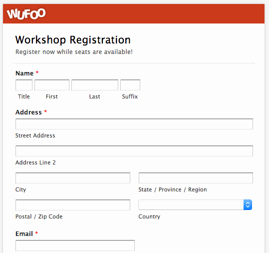 Conference Registration forms Template Awesome top 5 event Registration form Templates