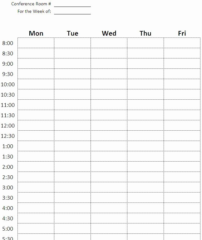 Conference Room Schedule Template Fresh Conference Room Scheduling Excel Template