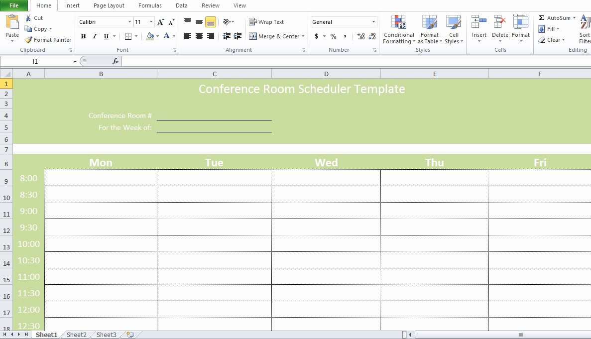 Conference Room Schedule Template Fresh Professional Conference Room Scheduler Template Excel Tmp