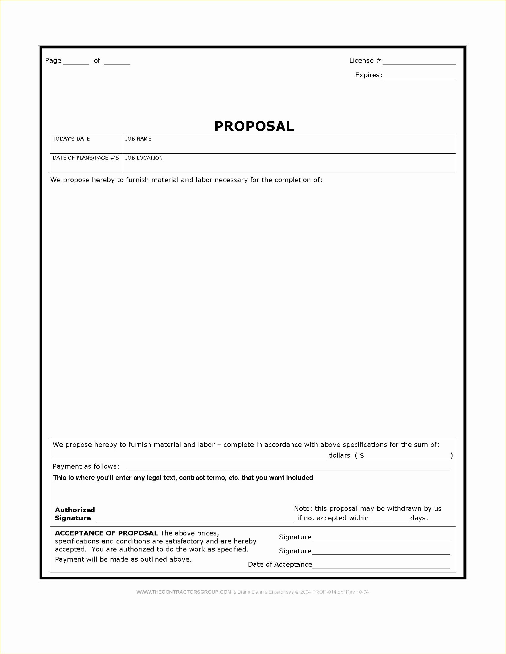 Construction Proposal Template Word Inspirational Construction Proposal Template Word Business Proposal