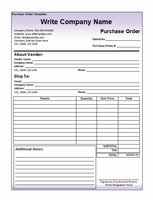Construction Purchase order Template Best Of 15 Purchase order Templates Free Premium Templates