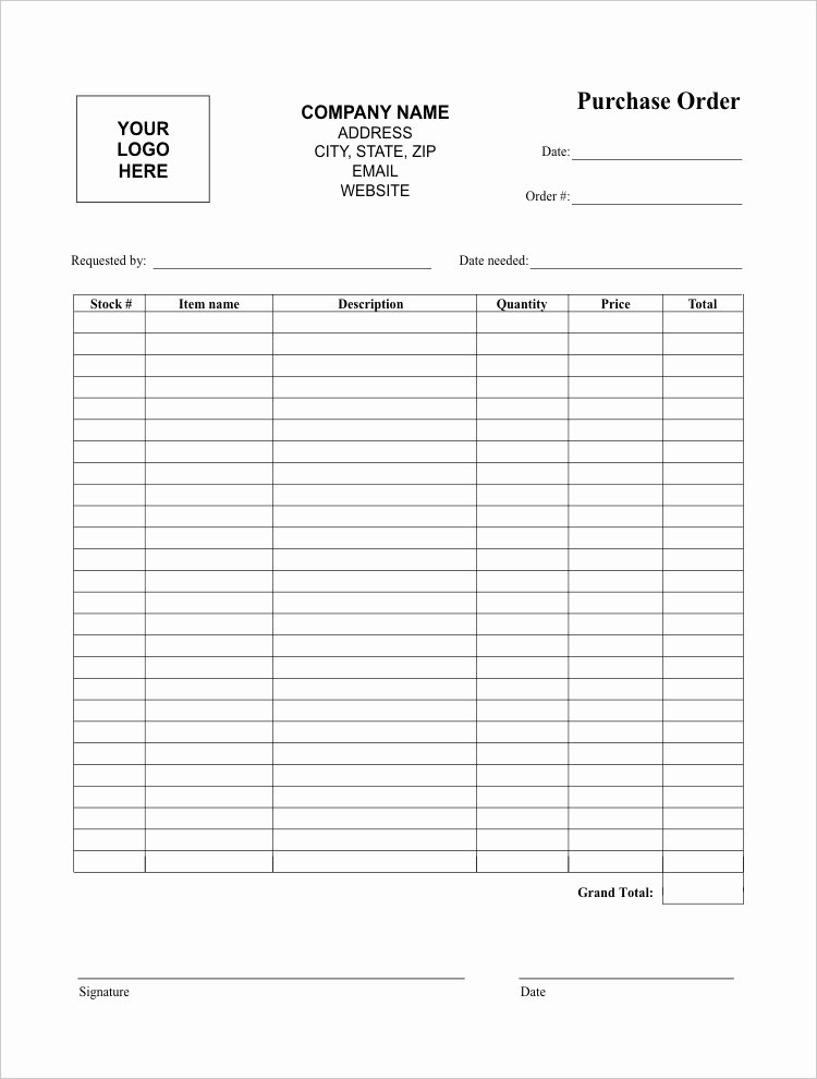 Construction Purchase order Template Elegant Carbonless Invoice Template forms