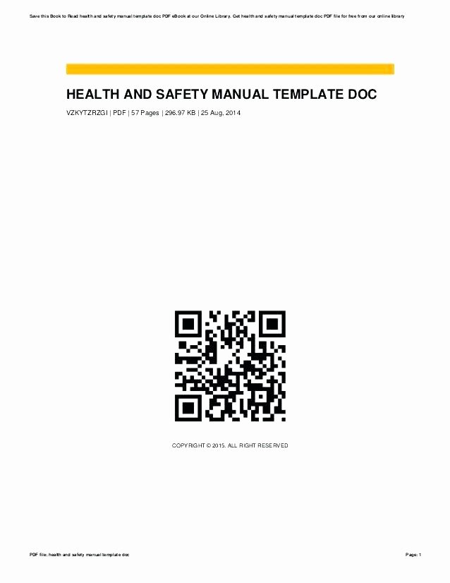 Construction Safety Manual Template Inspirational Construction Safety Manual Template Construction Safety