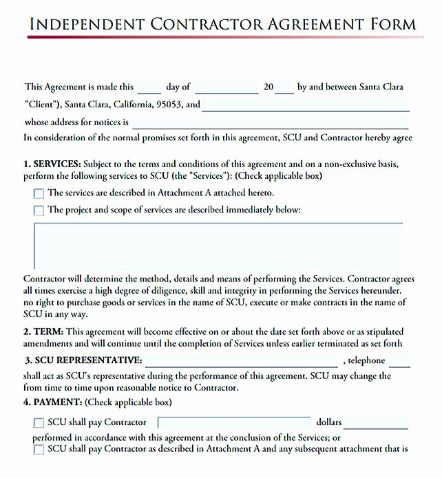 Construction Subcontractor Agreement Template New Independent Contractor Agreement form 11 Subcontractor