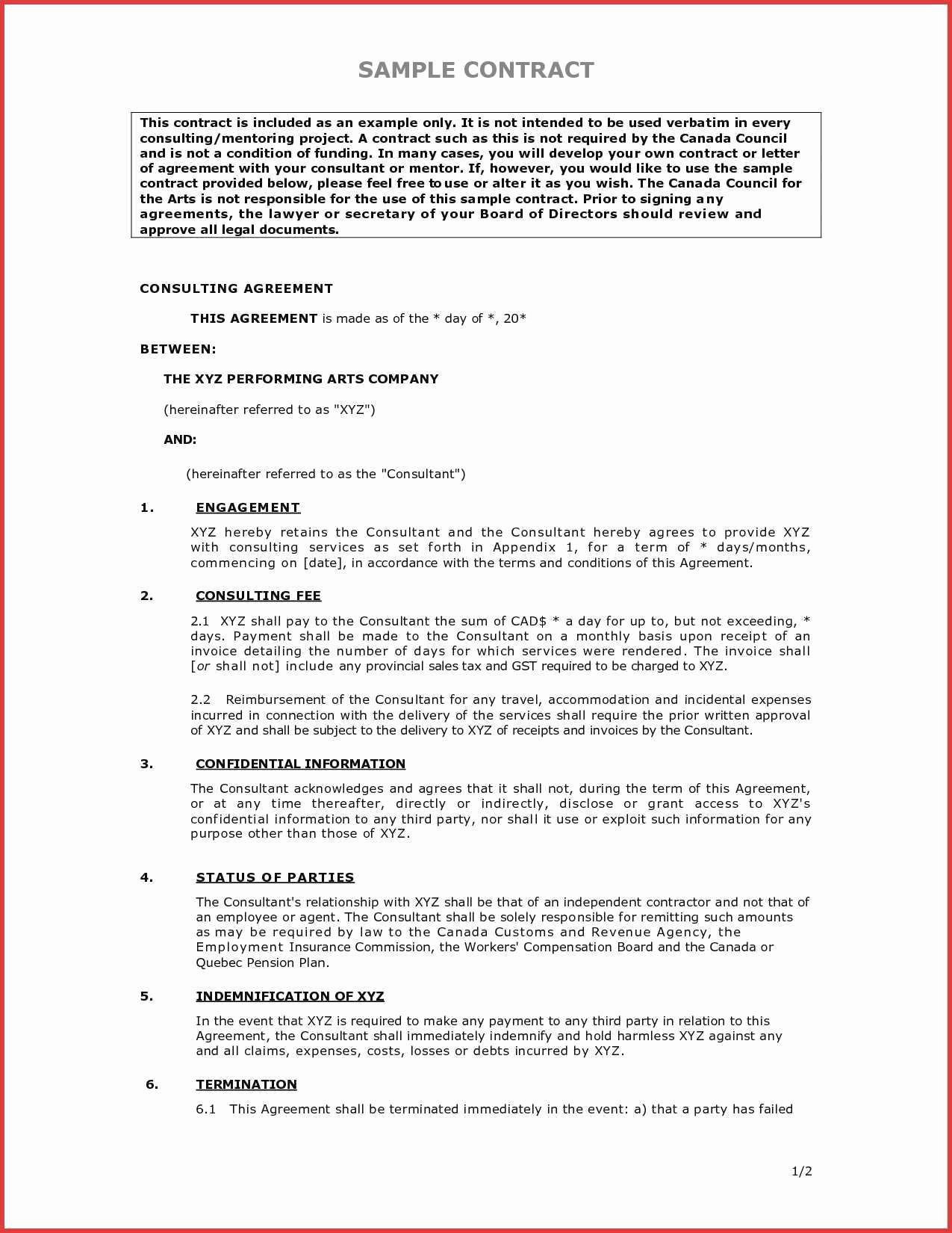 Consulting Agreement Template Short Beautiful Unique Business Consulting Agreement Short form Template
