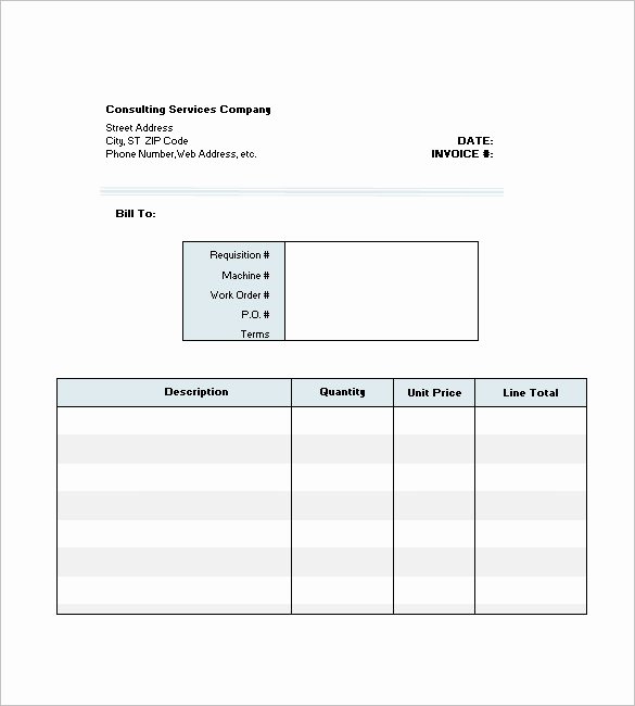 Consulting Invoice Template Word Lovely 4 Consultant Consulting Invoice Template Free Word