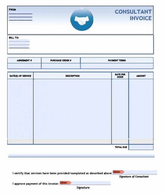 Consulting Invoice Template Word Luxury Consulting Invoice Template Word