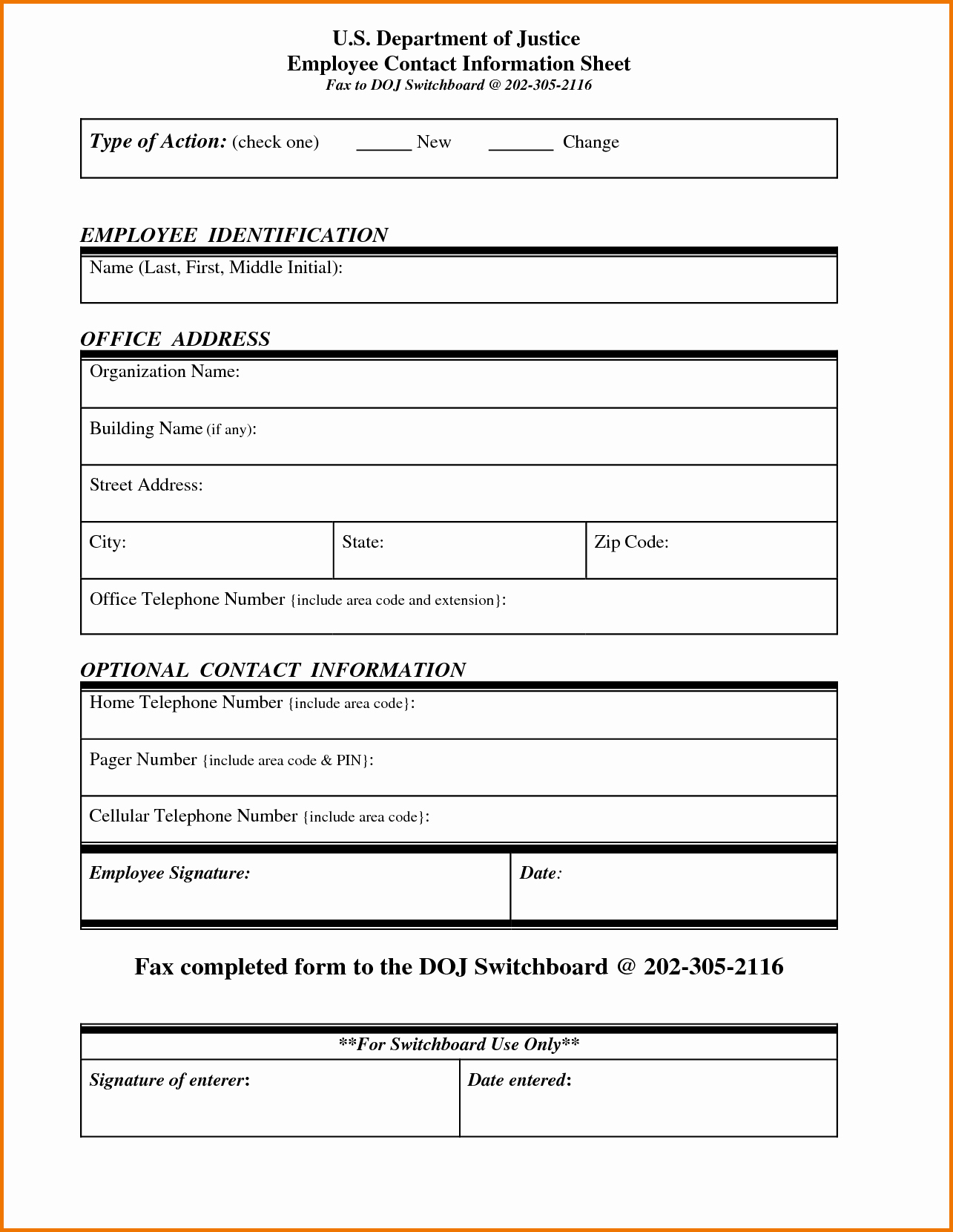 Contact Information form Template Unique Employer Contact Information Cover Letter Samples