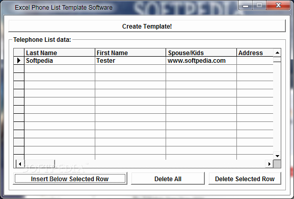 Contact List Template Excel New Blank Telephone List Template