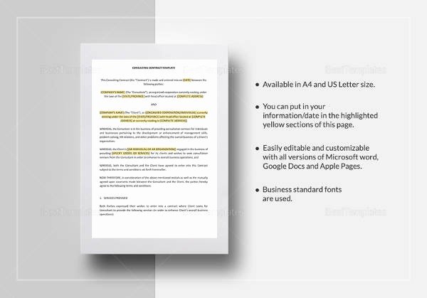 Contract Template Google Docs New 22 Contract Agreement Templates – Word Pdf Pages