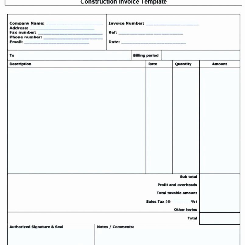 Contractor Invoice Template Excel Best Of 53 Independent Contractor Invoice Template Excel