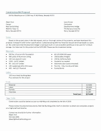 Contractor Proposal Template Word Awesome Tender Template Word Tender Letter Template Word