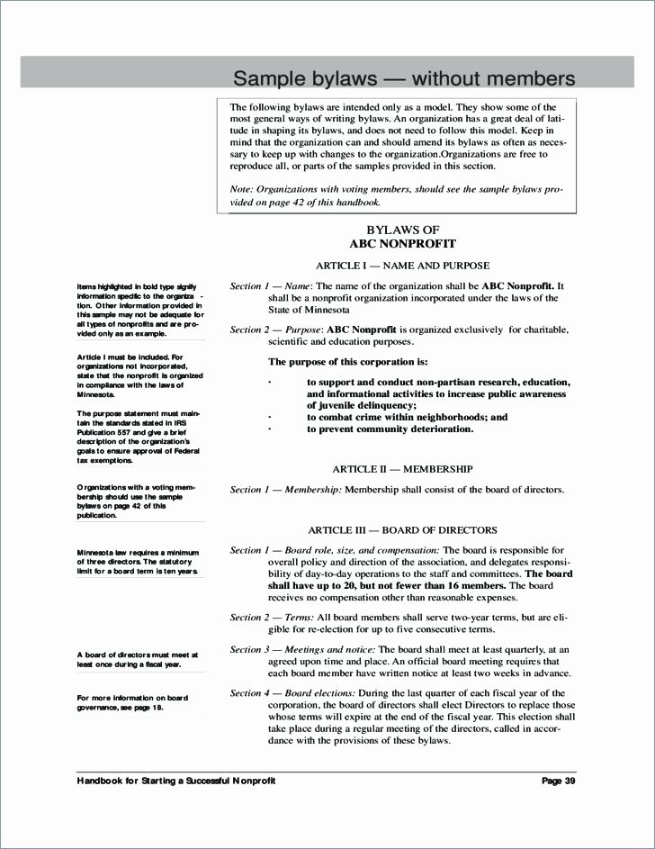 Corporate bylaws Template Free Inspirational Free bylaws Template Corporate bylaws Template bylaw by