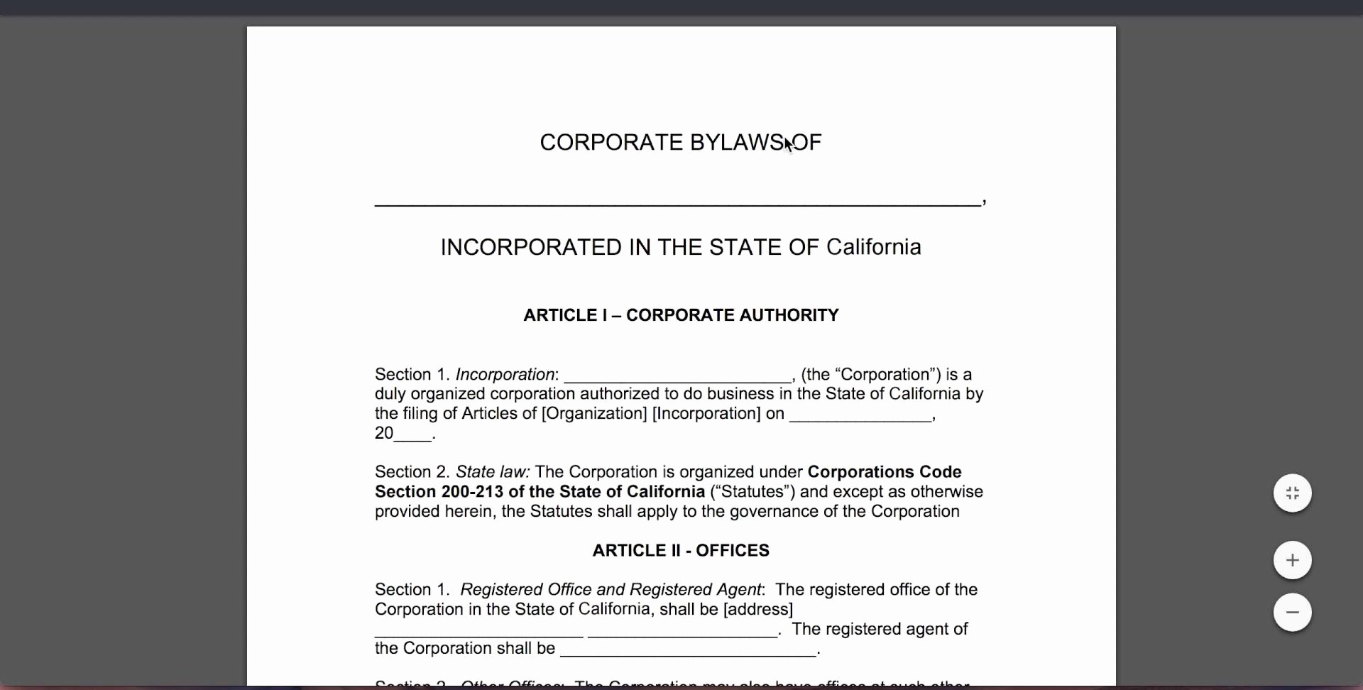 Corporate bylaws Template Word Lovely Free Corporate bylaws Template Pdf Word Youtube Word Mughals