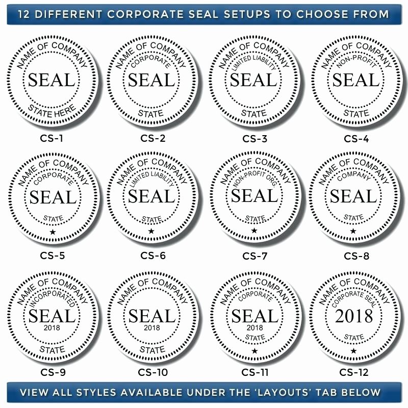 Corporate Seal Template Word Elegant Pany Seal Stamp Template Mon No 4 Incl Self Free