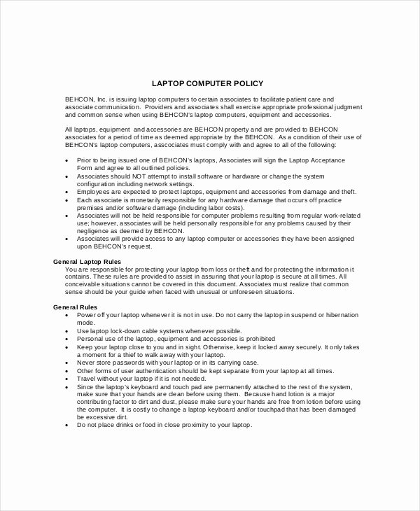 Corporate Security Policy Template Fresh Pany Policy Template 14 Free Pdf Documents Download