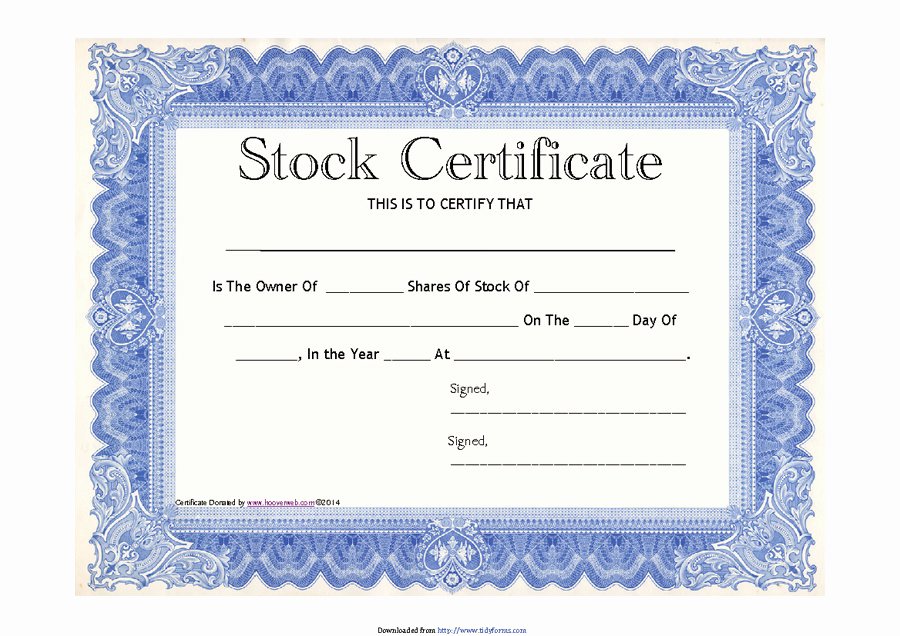 Corporate Stock Certificate Template Fresh 40 Free Stock Certificate Templates Word Pdf