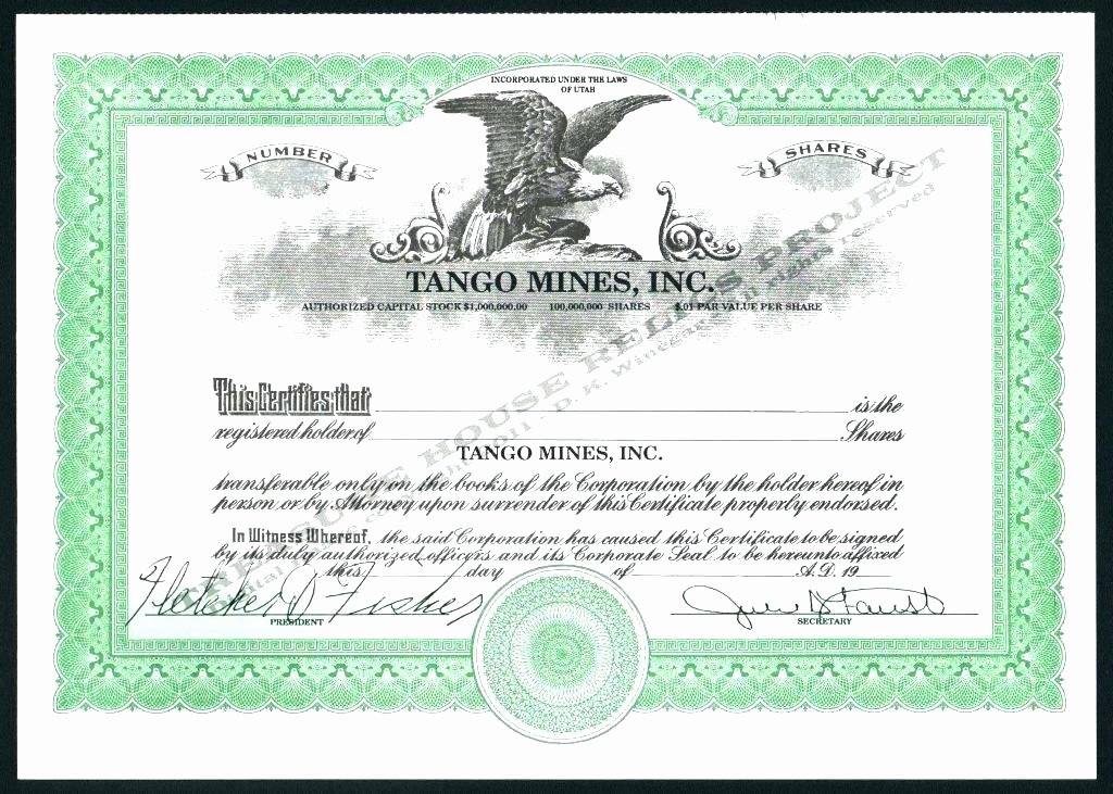 Corporate Stock Certificate Template Inspirational Corporate Stock Certificate Template