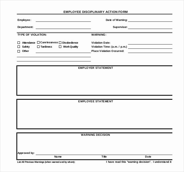 Corrective Action form Template Inspirational 13 Employees Write Up Templates – Free Sample Example