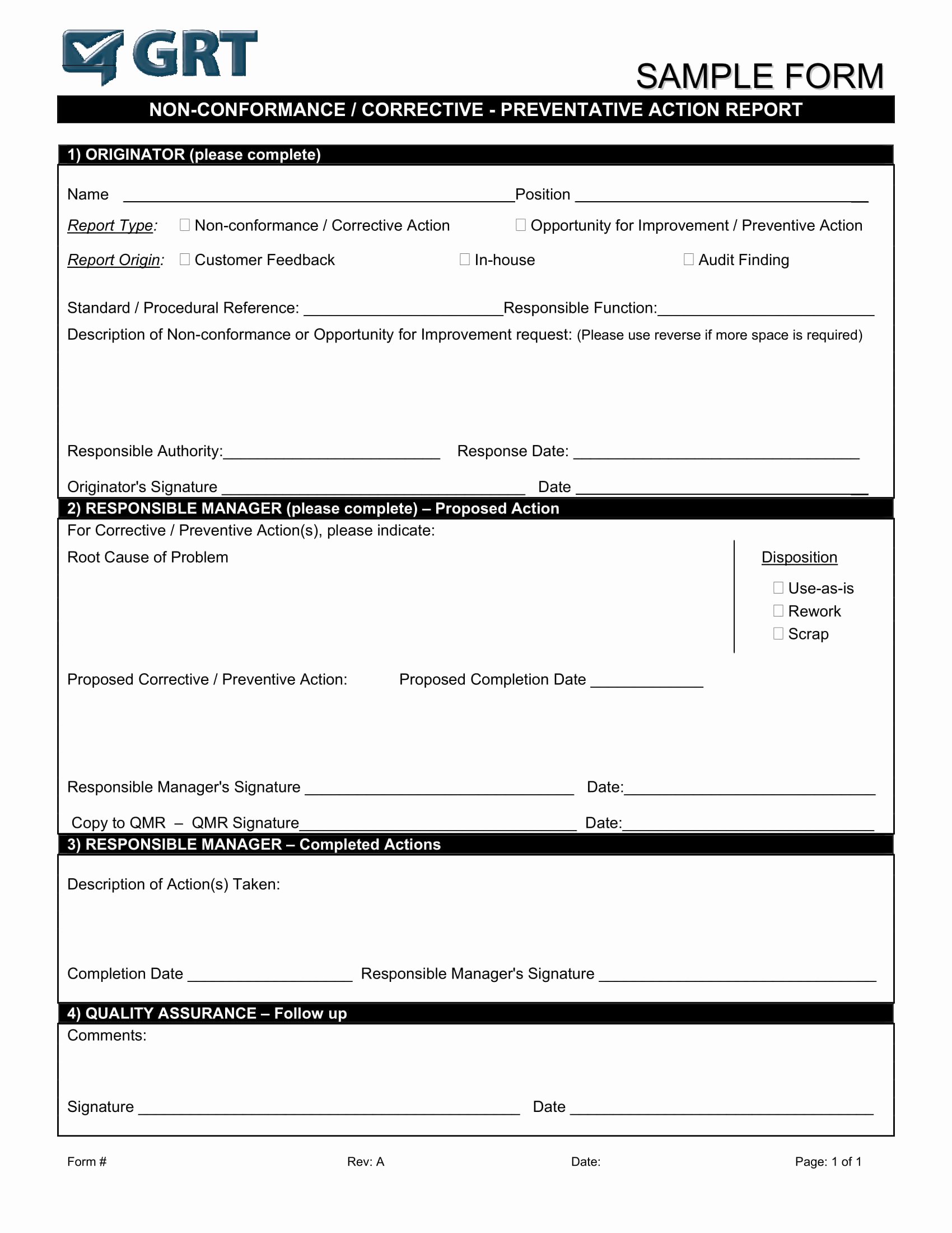 Corrective Action Report Template Fresh 12 Corrective Action Report Examples Pdf