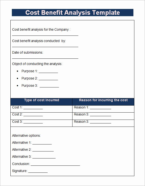 Cost Analysis Excel Template Beautiful 18 Cost Benefit Analysis Templates