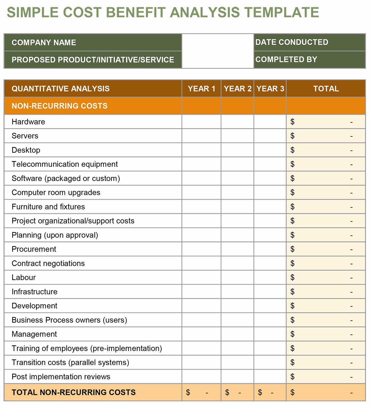 Cost Analysis Excel Template Best Of Cost Benefit Analysis An Expert Guide Smartsheet