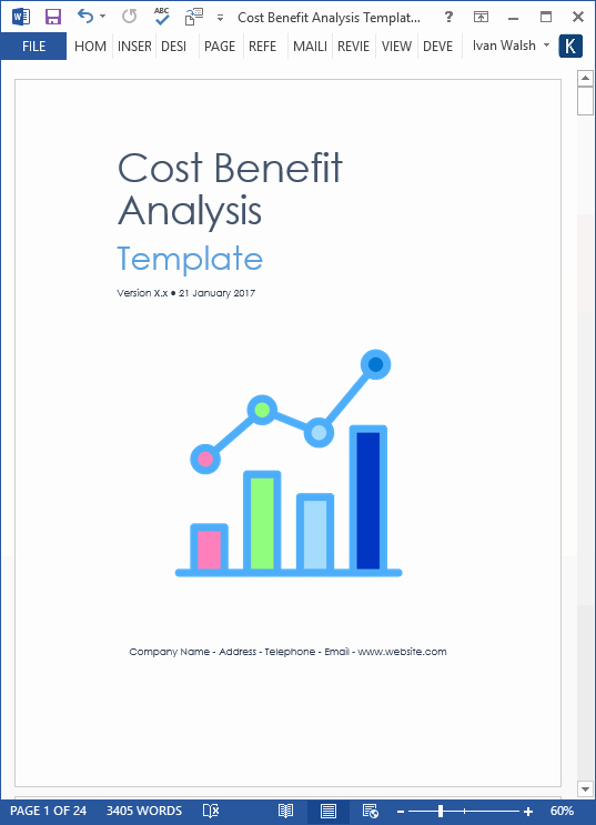 Cost Analysis Template Excel Lovely Cost Benefit Analysis Template