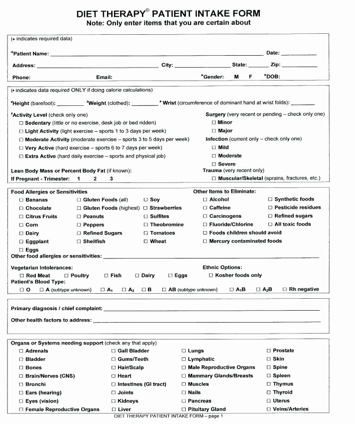 Counseling Intake form Template Awesome Psychotherapy Intake form Template Unique Physical