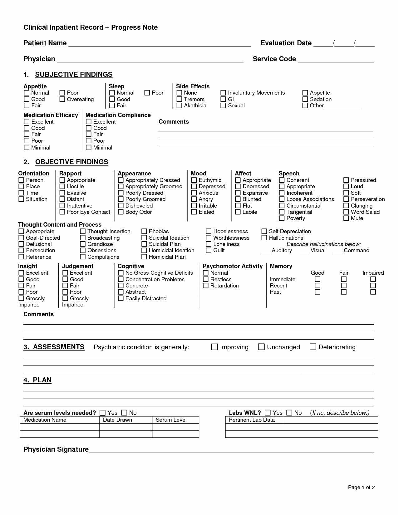 Counseling Progress Note Template Fresh Template