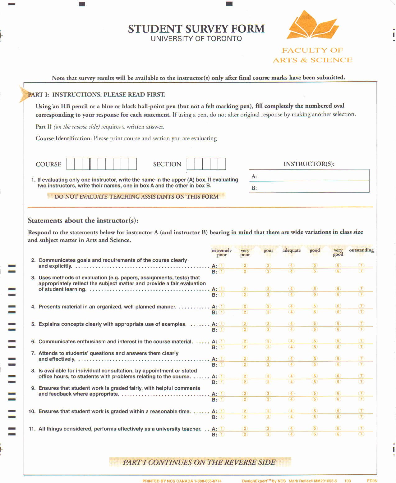 Course Evaluation form Template Beautiful My Experience at U Of T